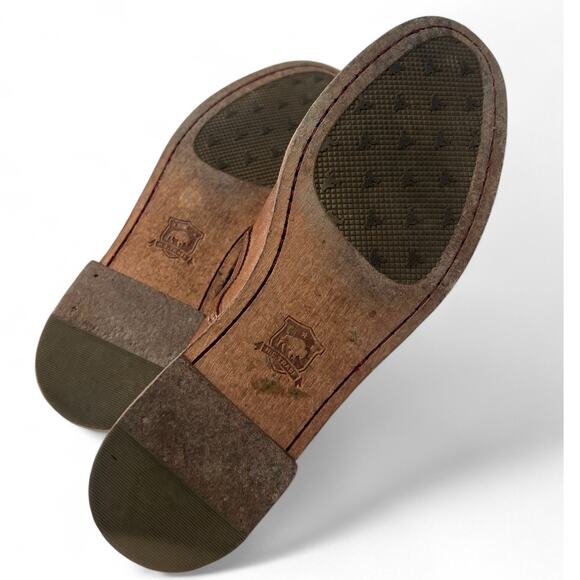 Trask 9  Ali Loafers Brown Leather Italian Sheepskin Handcrafted Women Flats - Picture 7 of 7